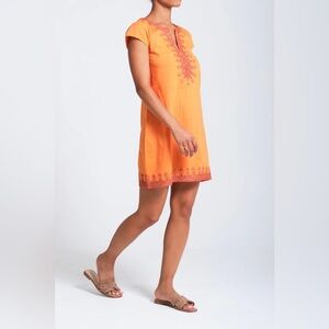 NWT Calypso St Barth Majira Dress Orange Gold XS